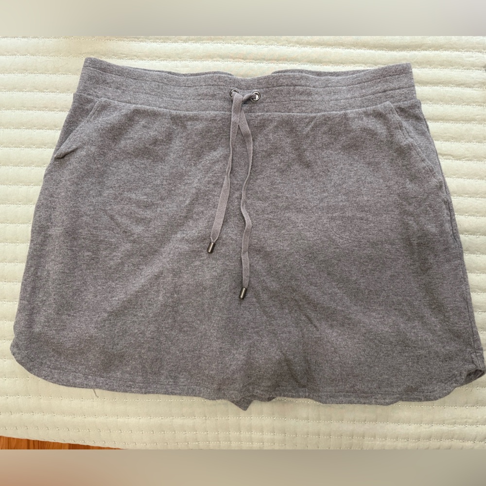 Croft & Barrow Gray Mini Skirt Casual Athletic
